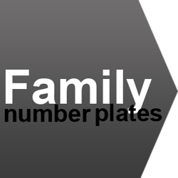 family number plate ideas