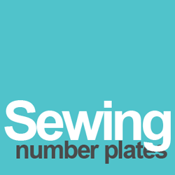 sewing number plates