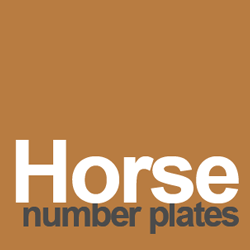 horse number plates