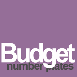 budget number plates