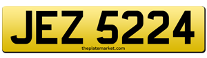 Irish number plates JEZ 5224