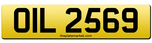 Irish number plates OIL 2569