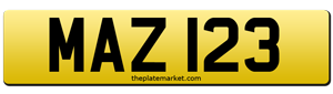 Mazda private number plate
