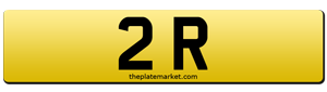 dateless number plates 2 R
