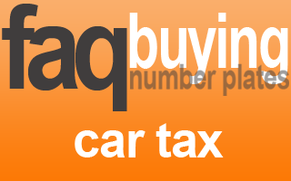 car not taxed transfer number plate