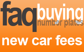 new car registration DVLA fee number plate