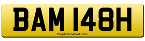 suffix number plates BAM 148H