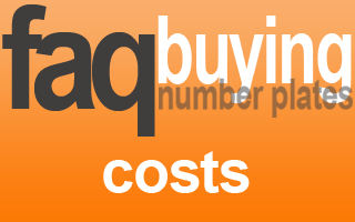 what are extra costs when buying a private number plate