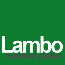 Lambo number plates