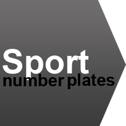 sport number plates