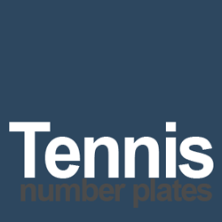 tennis number plate ideas