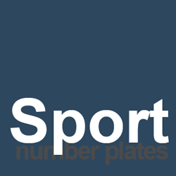 sport number plates
