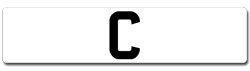 boys name number plates beginning with C