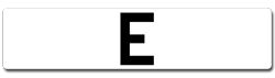boys name number plates beginning with E