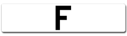 boys name number plates beginning with F