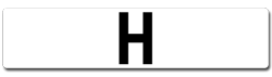 ASIAN name number plates beginning with H