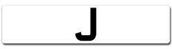 ASIAN name number plates beginning with J