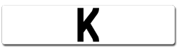 ASIAN name number plates beginning with K