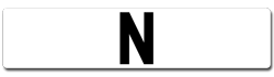 ASIAN name number plates beginning with N
