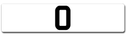 boys name number plates beginning with O