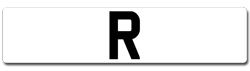 boys name number plates beginning with R