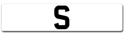 girls name number plates beginning with S