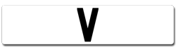 ASIAN name number plates beginning with V