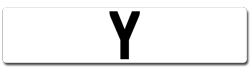 ASIAN name number plates beginning with Y