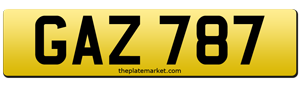Irish number plates GAZ 787