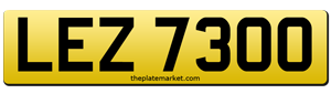 Irish number plates LEZ 7300