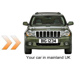 Number plate transfer to your car in UK mainland