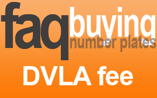 What is the DVLA fee for number plates?
