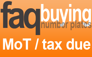 car tax or MoT due to expire can I transfer number plate